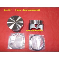 kit pistoni stampati diam 79,7 -- 2 FASCIE C25 FIAT 500 126