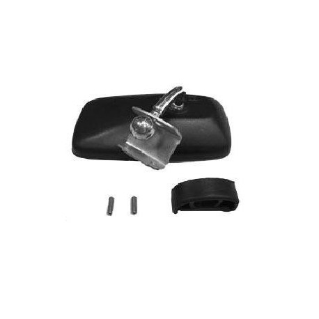 SPECCHIO NERO IN PLASTICA A MORSETTO DS/SN