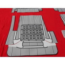 SERIE TAPPETI FIAT 126 GRIGI N.B. GOMMA ALTA QUALITA
