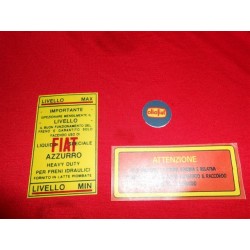 SERIE ADESIVI ORIGINALI FIAT 500 C TOPOLINO 