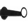 BLACK PLASTIC HANDLE window openers KNOB CHROME