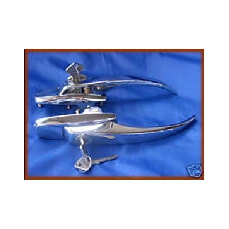 PAIR OF HANDLES WITH SAME KEYS FIAT 850 SEDAN