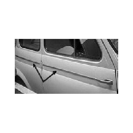 FIAT 500D SERIES MOULDINGS ALUMINIUM 5 PIECE