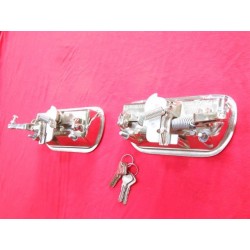 PAIR OF DOOR HANDLES WITH Equal keys ALFA GIULIA GT JUNIOR 