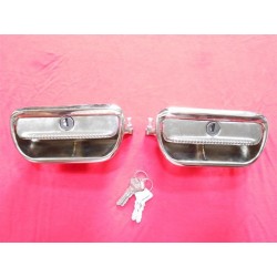 PAIR OF DOOR HANDLES WITH Equal keys ALFA GIULIA GT JUNIOR 