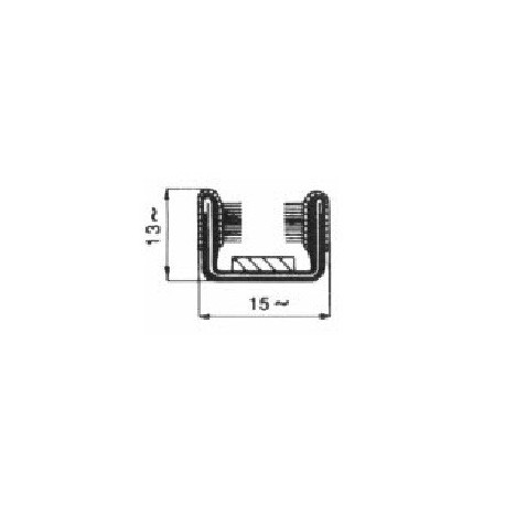 CANALINO SCORRIVETRO ARMATO 13X15 ROTOLO 10m