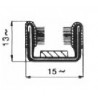 CANALINO SCORRIVETRO ARMATO 13X15 ROTOLO 10m