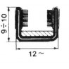 CANALINO SCORRIVETRO ARMATO 10X12 ROTOLO 10m