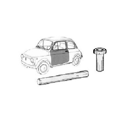 KIT 4 BOCCOLE E 2 PERNI MONTAGGIO PORTE FIAT 500