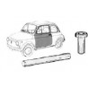 KIT 4 BOCCOLE E 2 PERNI MONTAGGIO PORTE FIAT 500