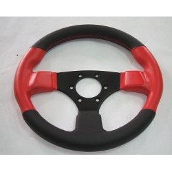 Volante sportivo rosso nero