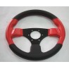 Volante sportivo rosso nero