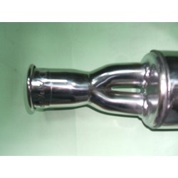 MARMITTA INOX  CON TERMINALE 2 IN 1 