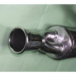 MARMITTA INOX  CON TERMINALE 2 IN 1 