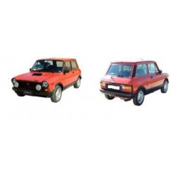 CORNICE TARGA PLASTICA NERA AUTOBIANCHI A112