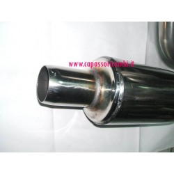 MARMITTA ACCIAIO INOX SCARICO CONO