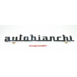 sigla 2  autobianchi  " in alluminio