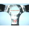 VOLANTE NERO CROMATO CON LOGO SCORPIONE