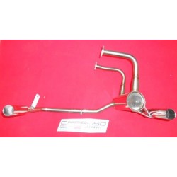 MARMITTA FIAT 500 A 2 USCITE ACCIAIO INOX