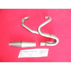 MARMITTA ACCIAIO INOX COMPETIZIONE SCARICO LIBERO FIAT 126 